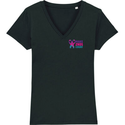 Make 2nds Count Logo V-Neck T-Shirt Thumbnail